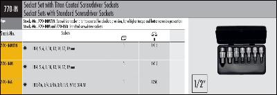 Metric hex driver set specifications - click to enlarge