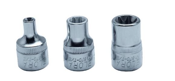 3/8 drive female torx sockets