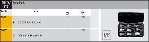 1/2 inch drive Torx drive sets