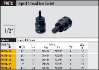 Torx bit socket specifications - click to enlarge
