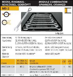 Specifications for Elora wrench set